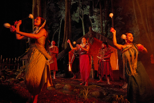 маорийская деревня